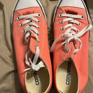Size 9 Peach-colored gently used low tops